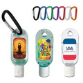 1 oz. Hand Sanitizing Gel Flip Top Bottle w/ Carabiner